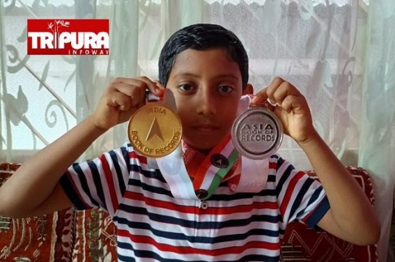 Tripura Boy makes place in Asia Book of Records in Yoga 